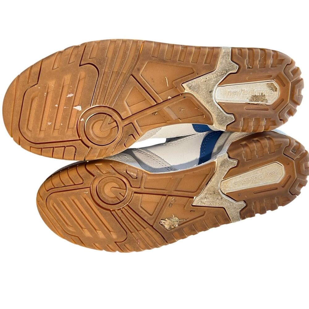 New Balance 550 White Blue Gum Sneakers Big Kids Size 5.5 Women’s 7 Retro - Picture 7 of 11